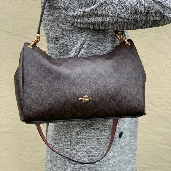 COACH Signature Mia Shoulder / Crossbody Bag - Picture 3 of 8